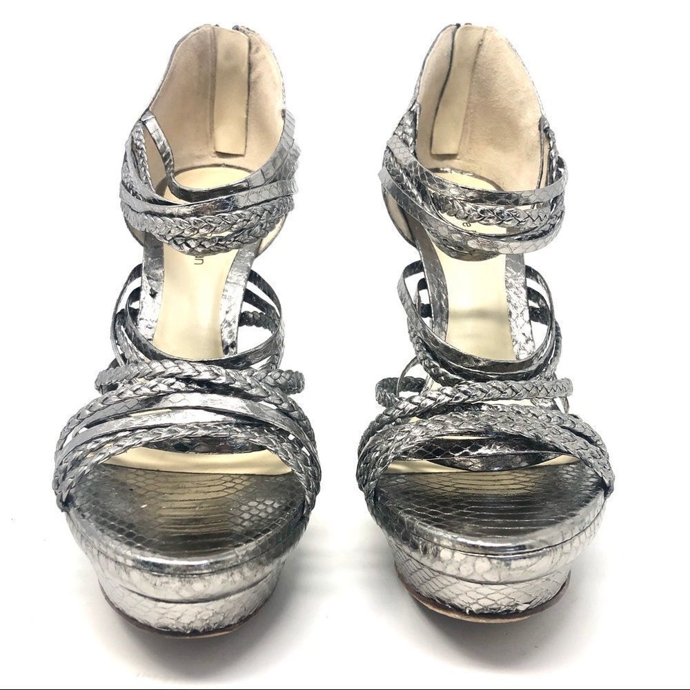 Alexandre Birman Python & Leather Platform Sandals - Picture 5 of 11